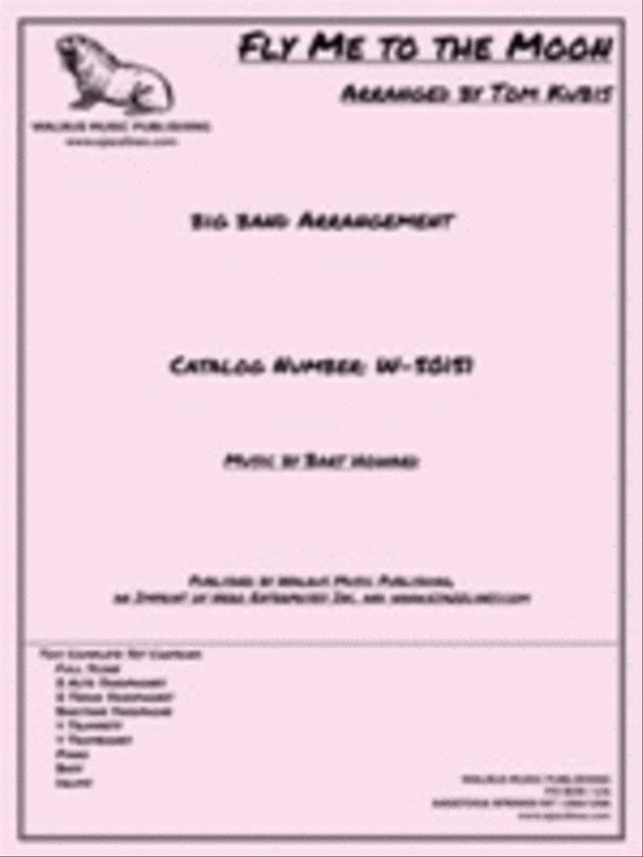 Fly Me To the Moon Fly Me To the Moon Big Band scores gallery preview page 1