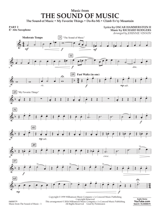 Music from The Sound Of Music (arr. Vinson) - Pt.2 - Eb Alto Saxophone