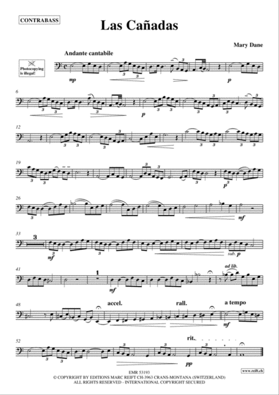 Las Canadas Double Bass scores gallery preview page 2
