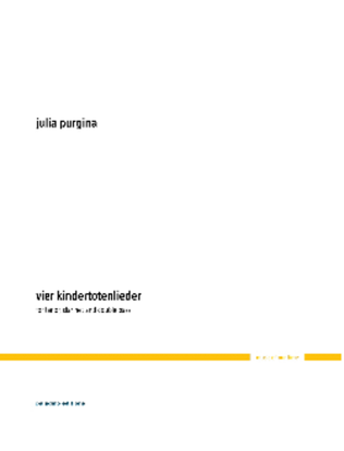 Vier Kindertotenlieder (2019) for Tenor, Clarinet and Double Bass