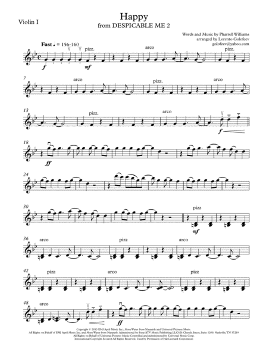 Happy String Quartet scores gallery preview page 1