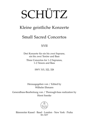 Book cover for Kleine geistliche Konzerte, Heft 17