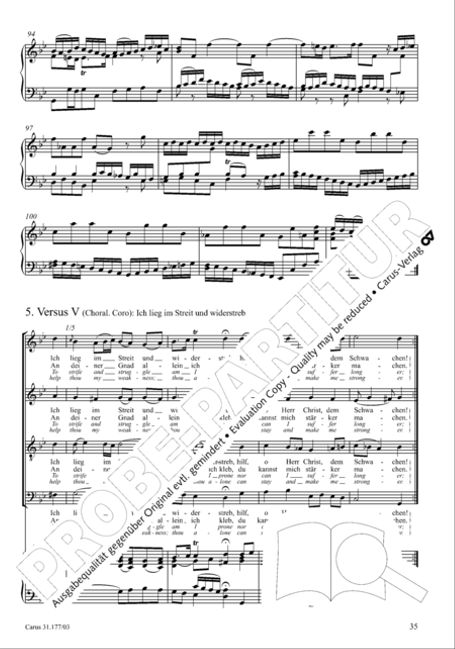 I cry to thee, Lord Jesus Christ (Ich ruf zu dir, Herr Jesu Christ) 4-Part scores gallery preview page 36