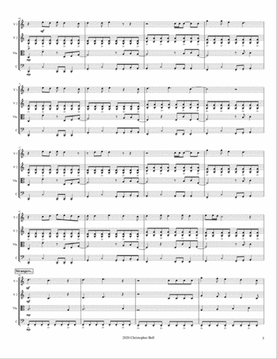 Don't Stop Believin' Don't Stop Believin' String Quartet scores gallery preview page 6
