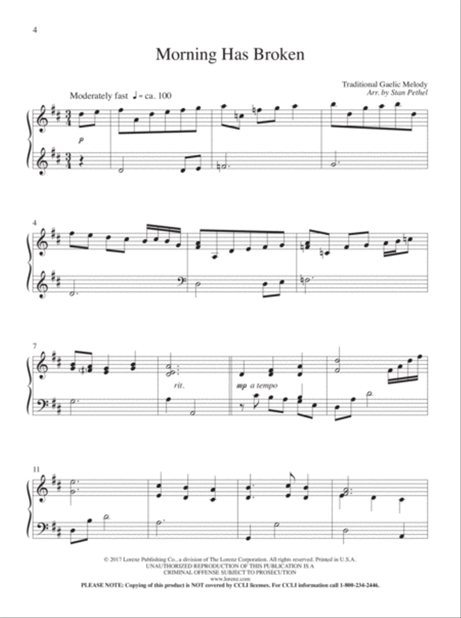 Portraits of Praise Piano Solo scores gallery preview page 2