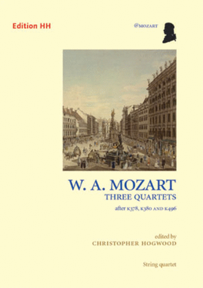 Book cover for Three string quartets