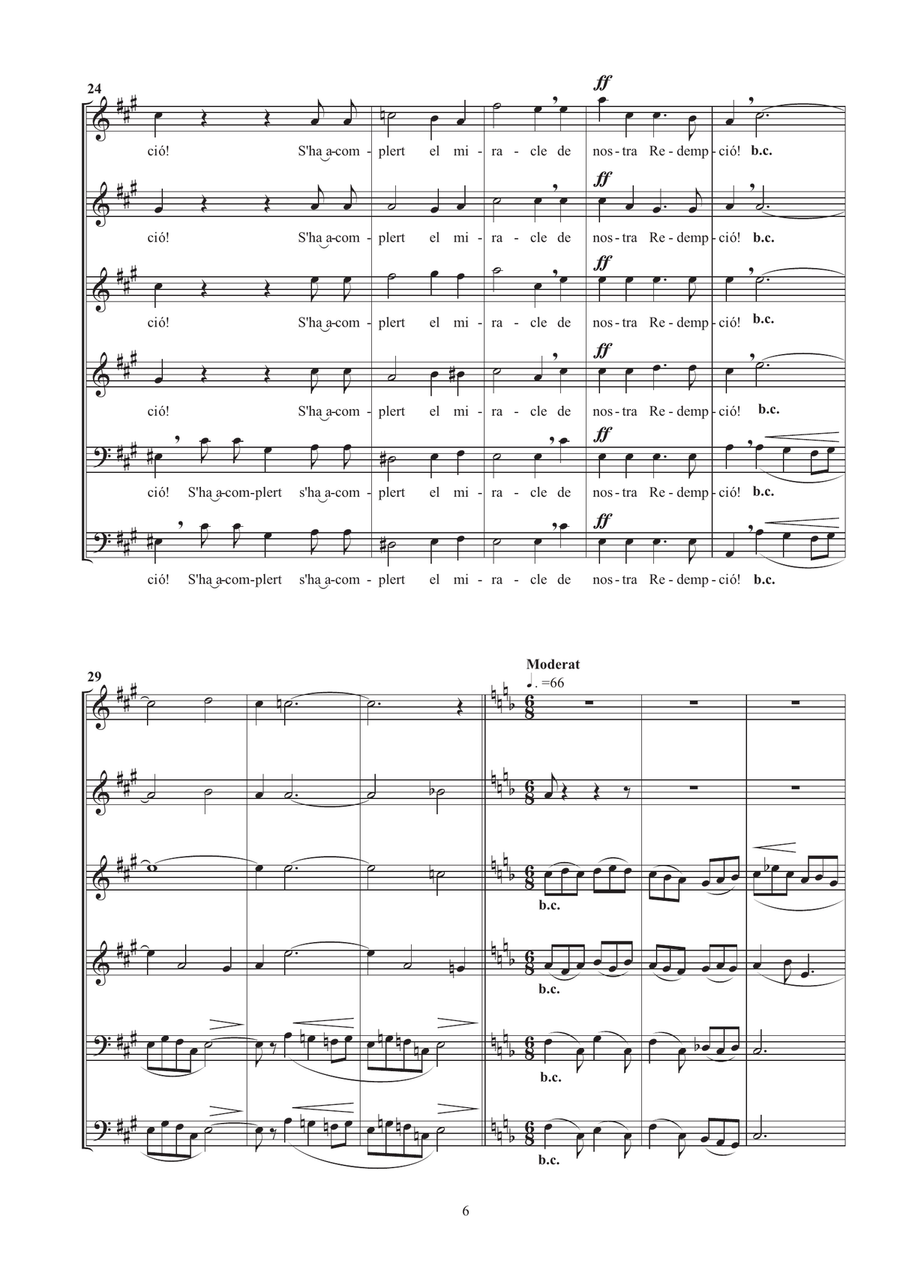 El cant de la senyera El cant de la senyera 4-Part scores gallery preview page 6