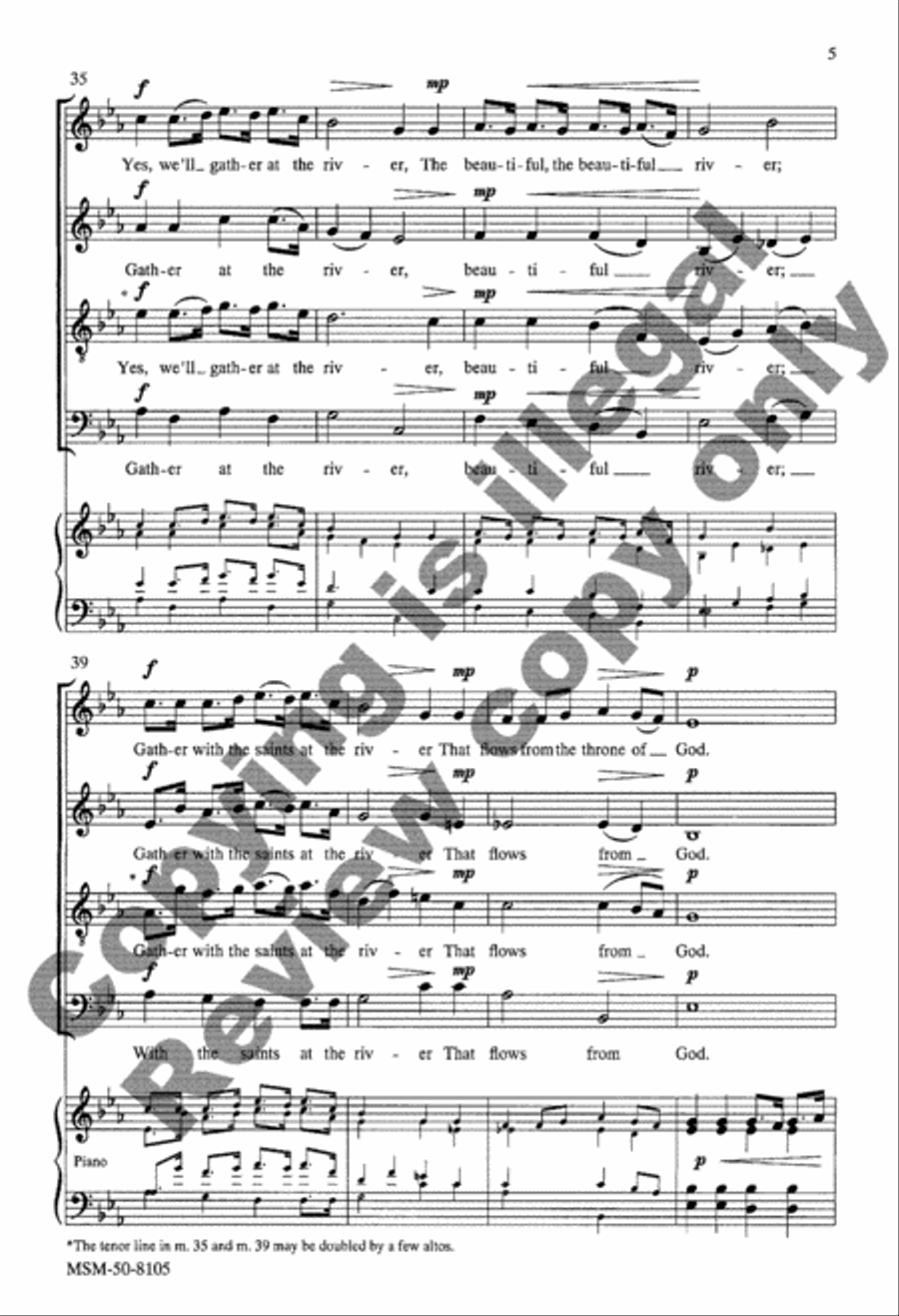 At the River Divisi scores gallery preview page 14