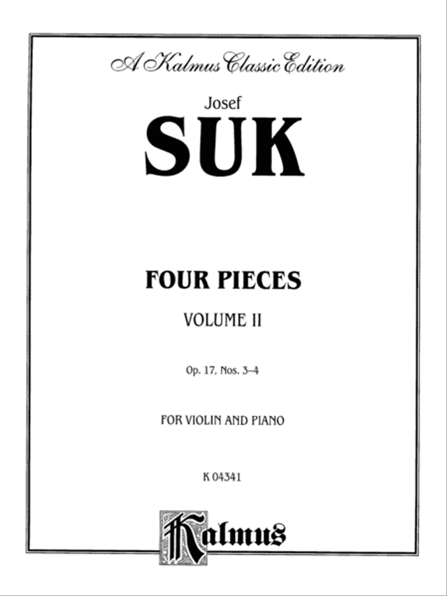 Four Pieces, Op. 17, Volume 2 Violin Solo scores gallery preview page 2