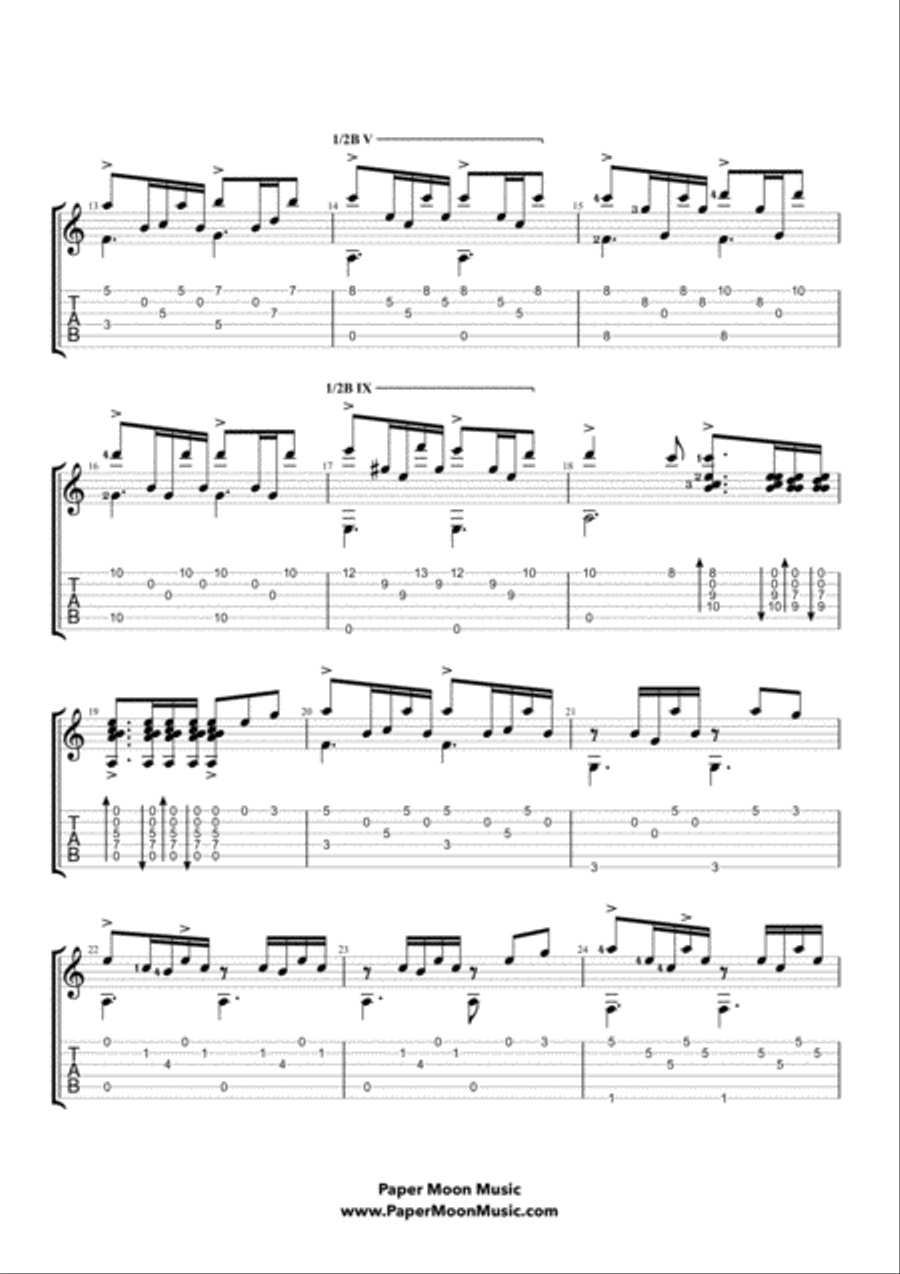 Hallelujah Electric Guitar scores gallery preview page 2