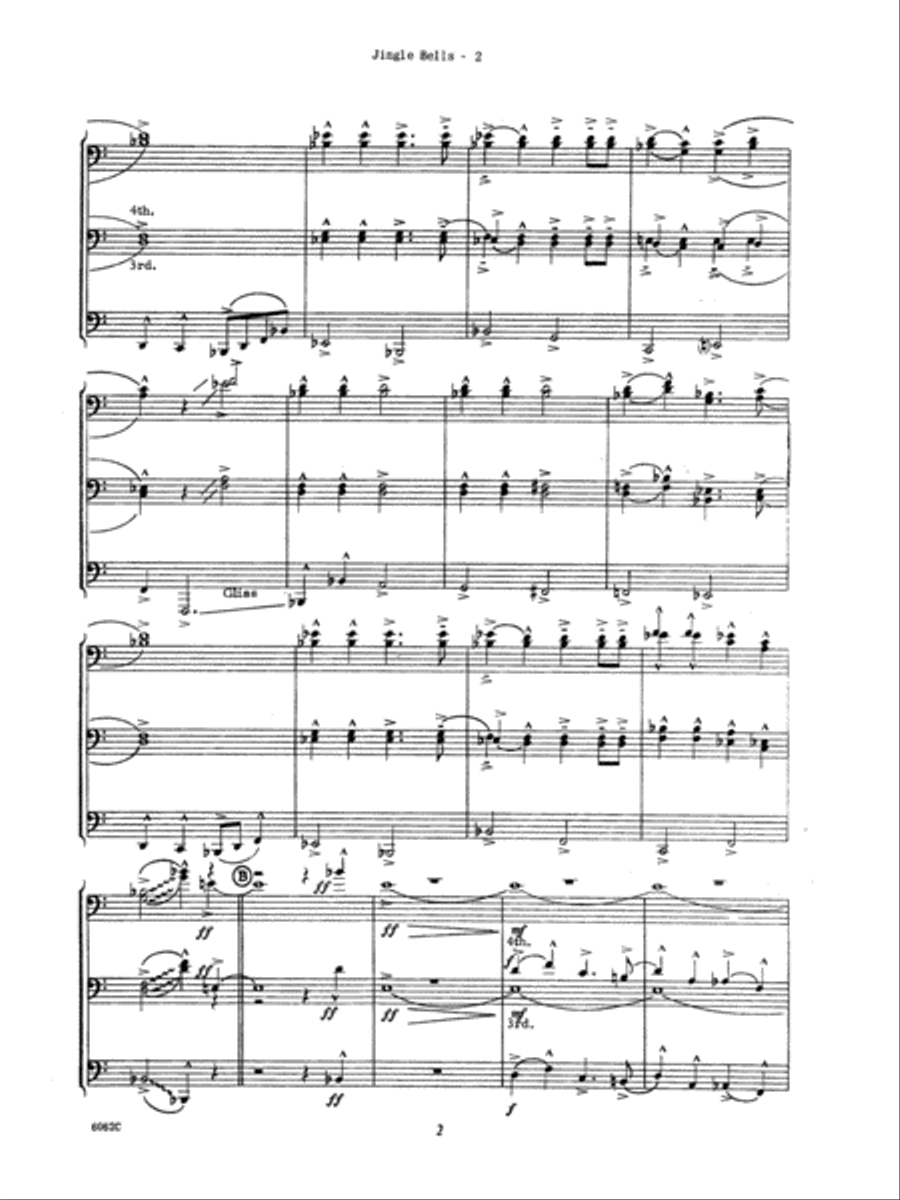 Ten Christmas Carols For Trombone Quintet (Score) Trombone scores gallery preview page 3
