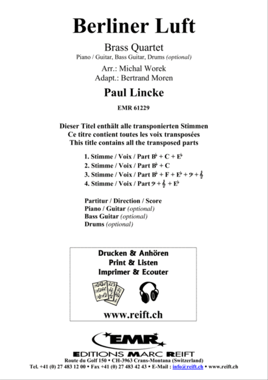 Berliner Luft Berliner Luft Brass Quartet scores gallery preview page 2