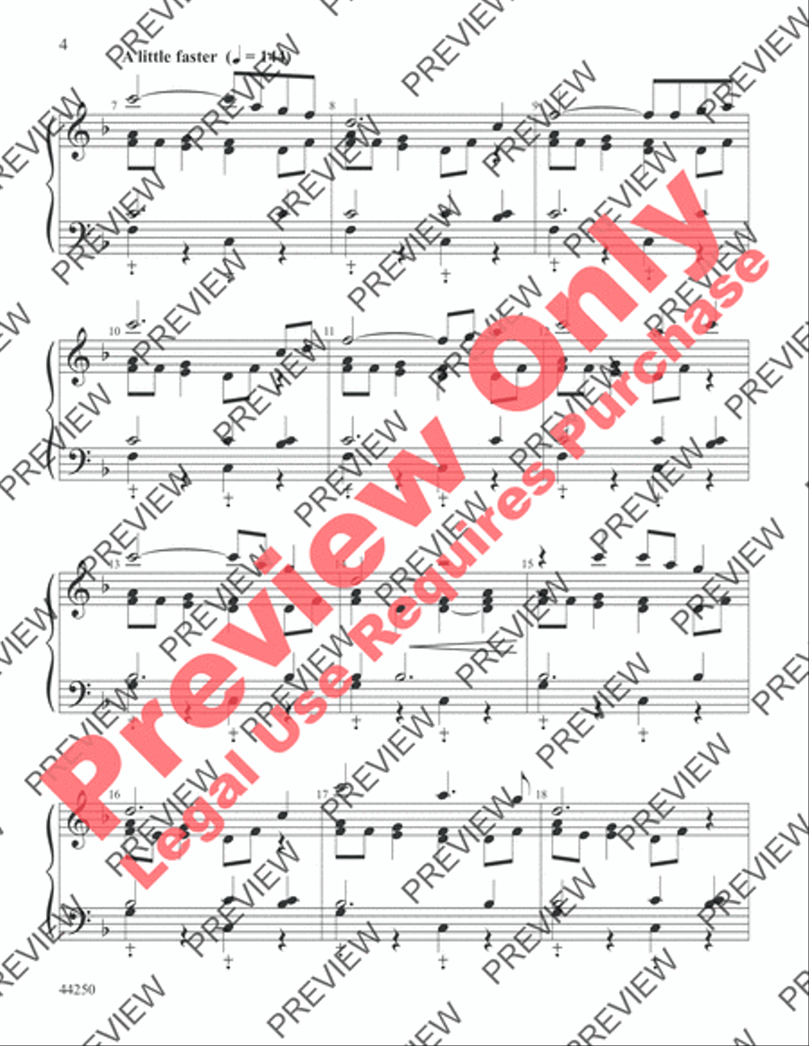 Singin' in the Rain Singin' in the Rain Handbell Choir scores gallery preview page 4