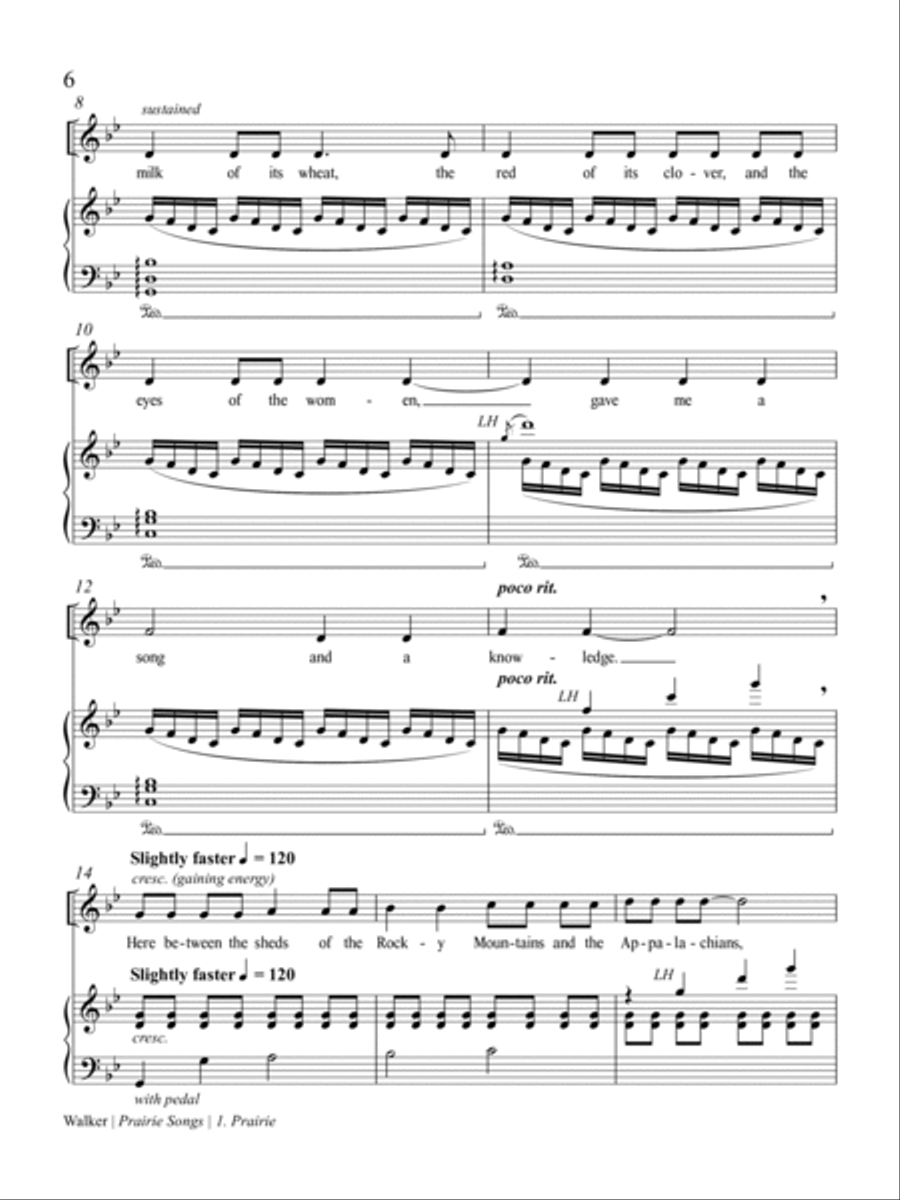 Prairie Songs Soprano Voice scores gallery preview page 6