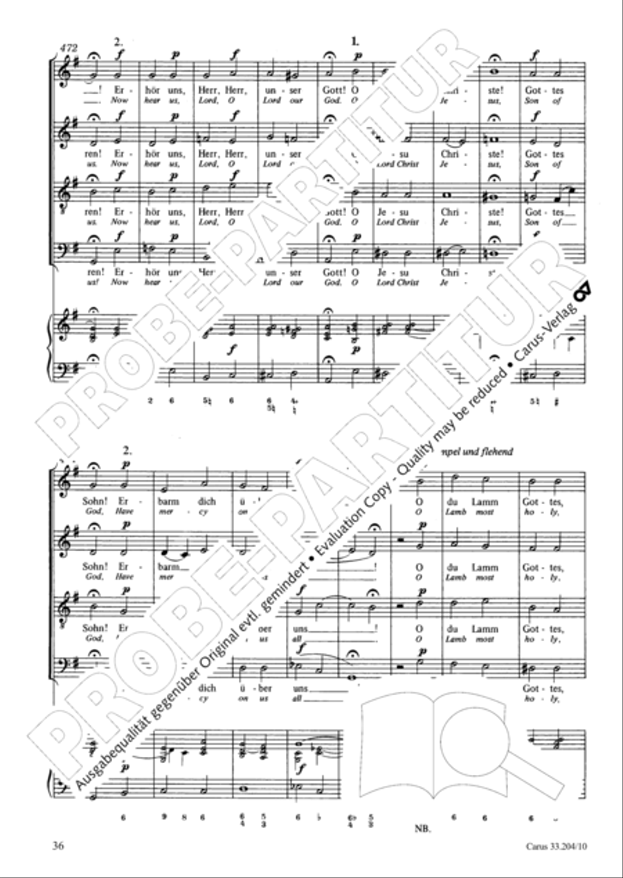 Lord of all, be merciful (Die alte Litanei 1) 4-Part scores gallery preview page 37