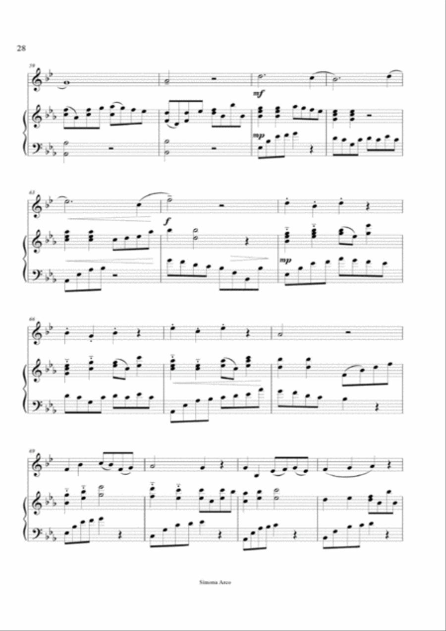 Snowflakes Horn scores gallery preview page 5