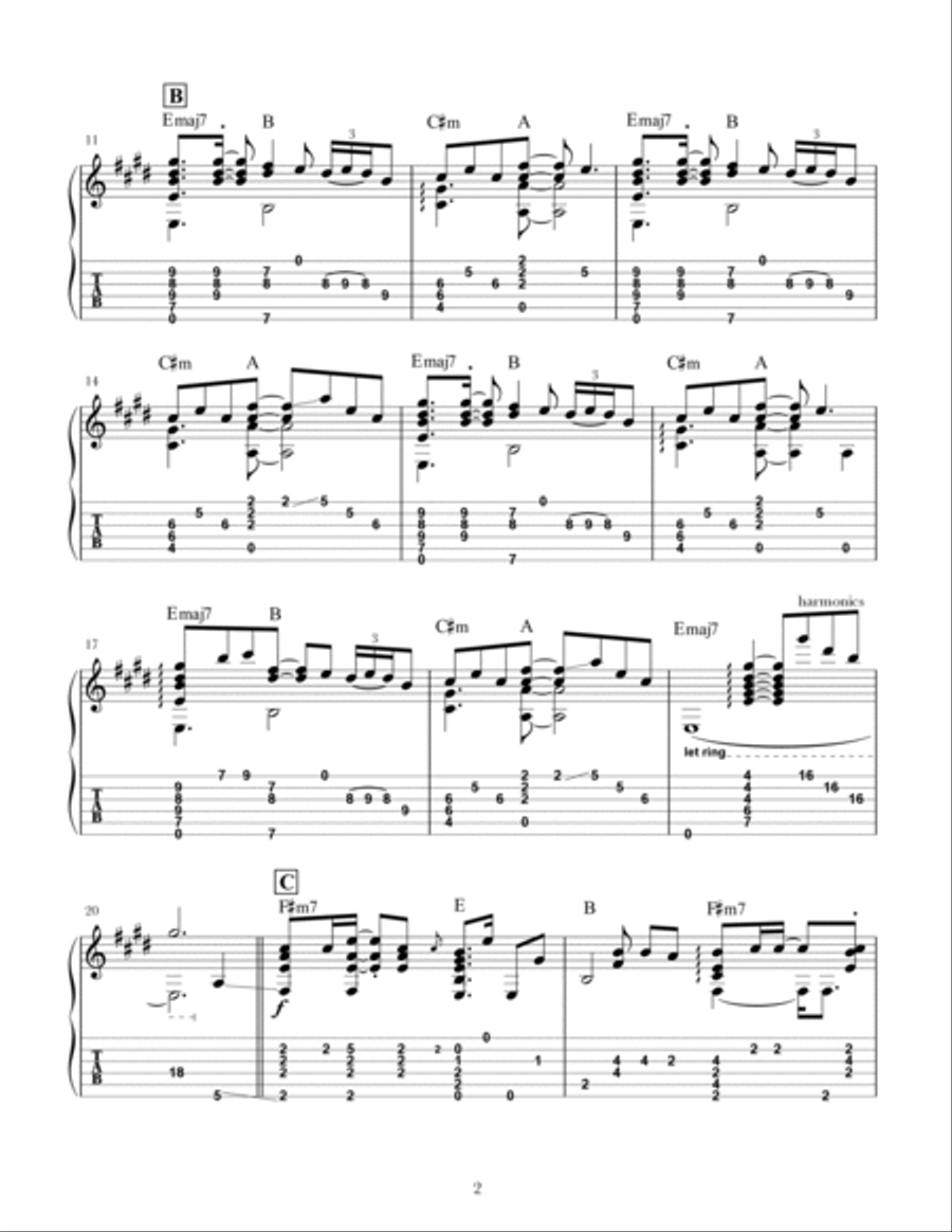 Under The Bridge Acoustic Guitar scores gallery preview page 2