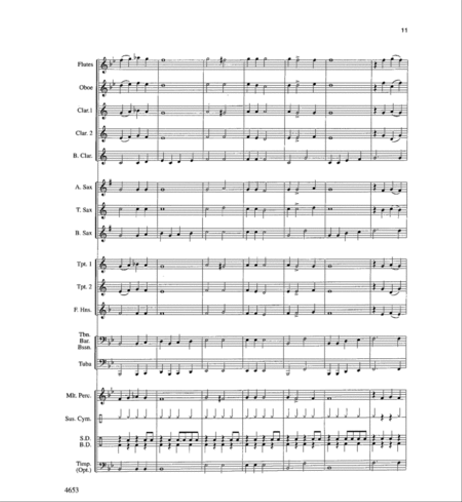 Boomerang Blues Boomerang Blues Concert Band scores gallery preview page 11