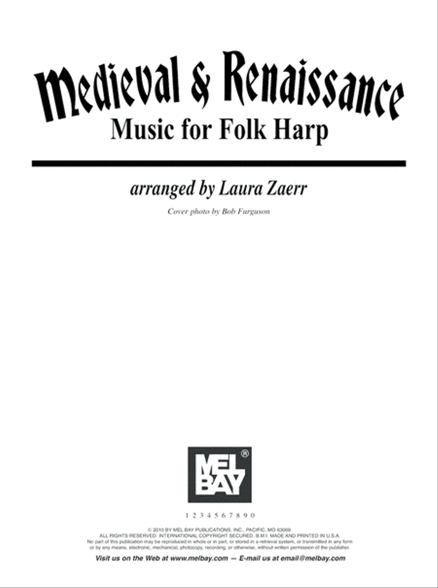Medieval and Renaissance Music for Folk Harp Pedal Harp scores gallery preview page 2
