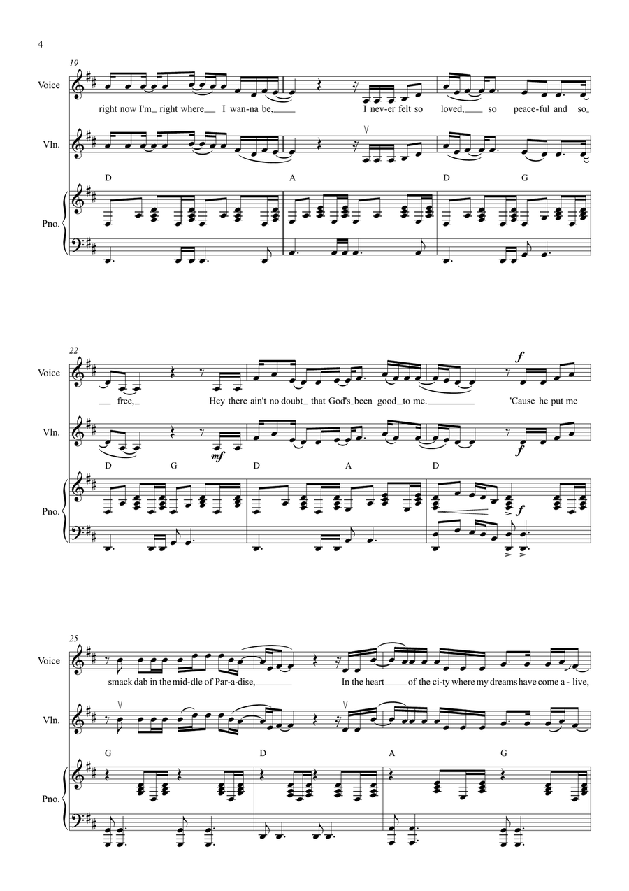 God's Been Good To Me Piano, Vocal scores gallery preview page 4