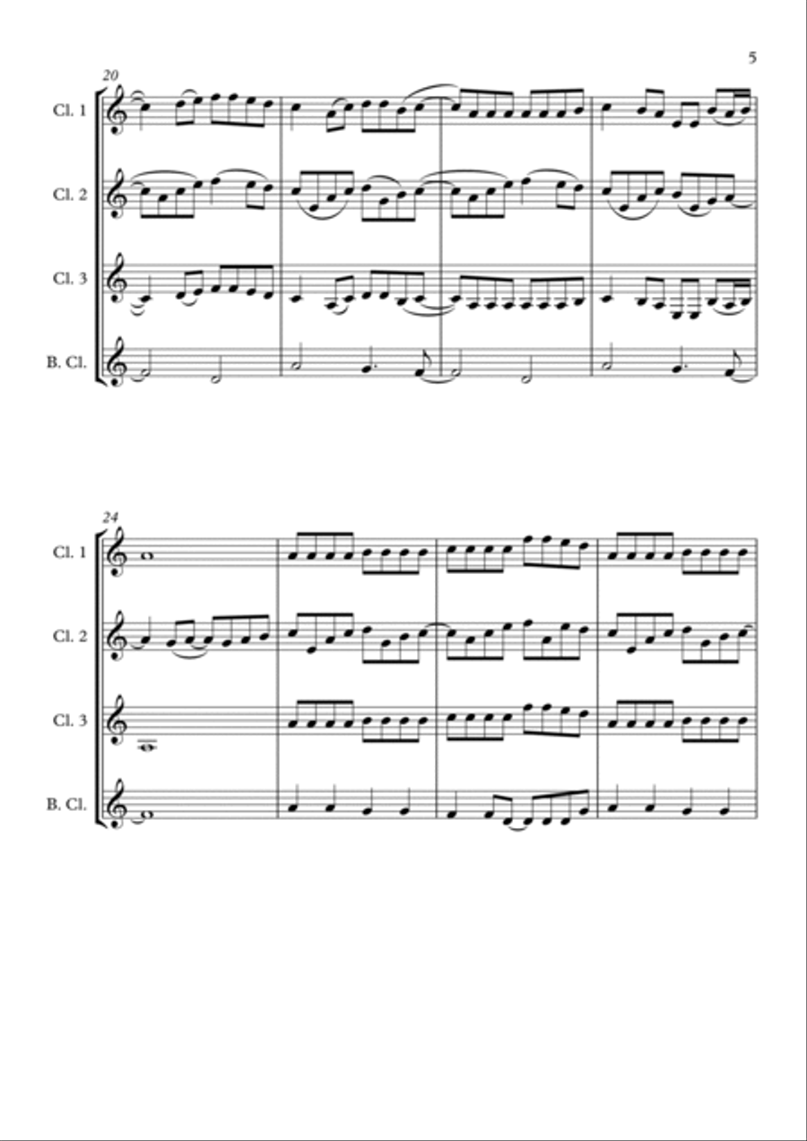 I'm Good (blue) Woodwind Ensemble scores gallery preview page 5