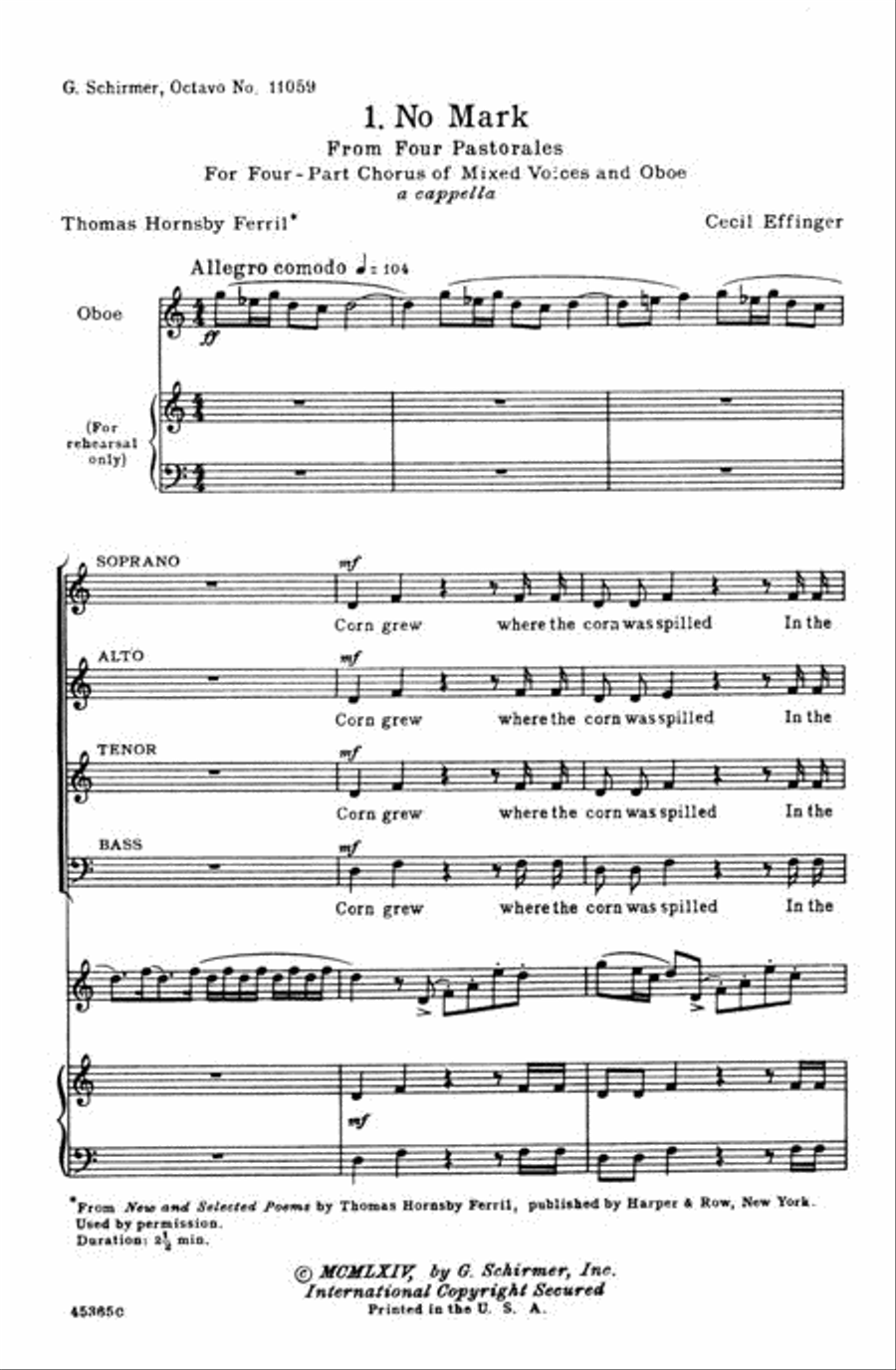 No Mark Four Pastorales No Mark Four Pastorales 4-Part scores gallery preview page 2