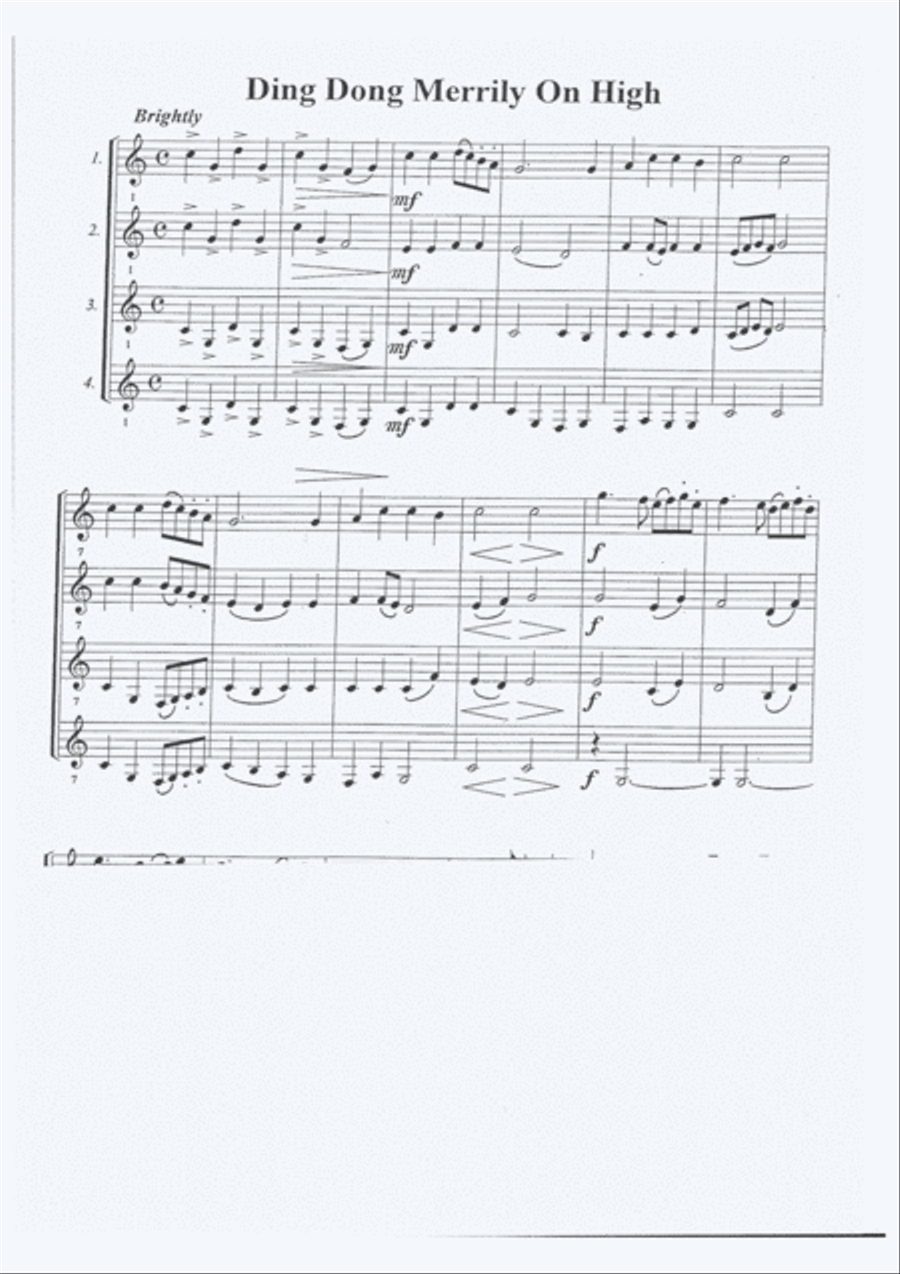 Christmas Clarinet Clarinet Trio scores gallery preview page 6