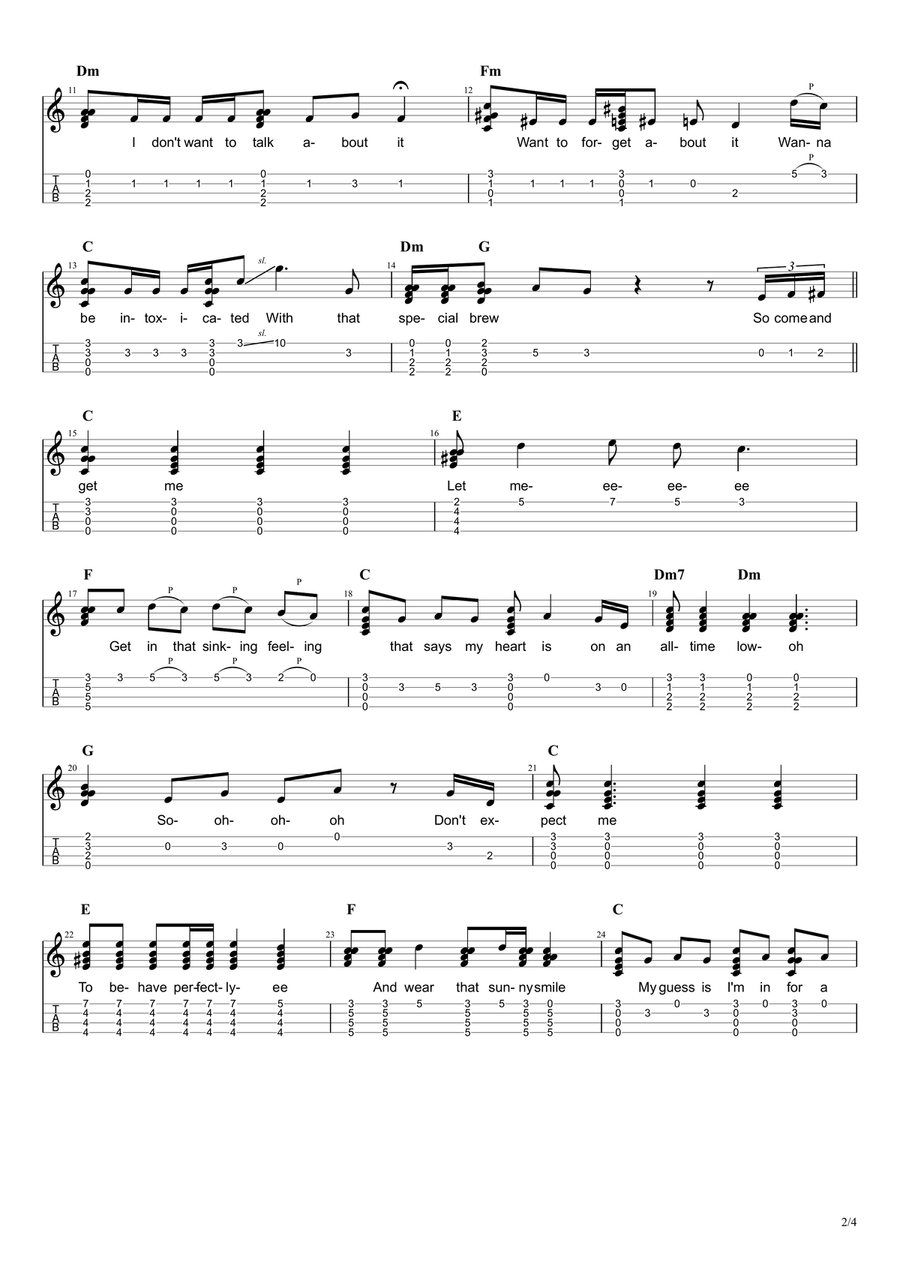 My Melancholy Blues Ukulele scores gallery preview page 2