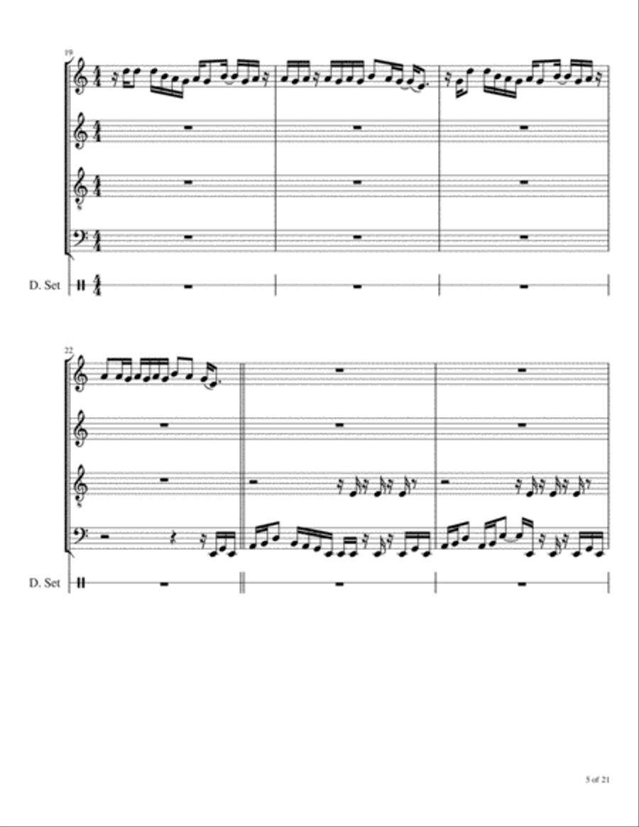 Oh Well Part 1 And 2 Woodwind Quartet scores gallery preview page 6
