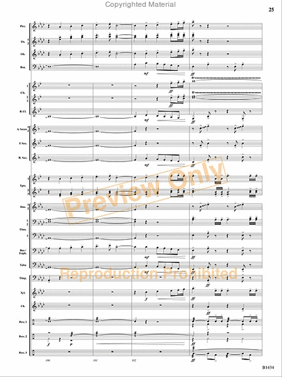 A Frontier Fought and a City Found Concert Band scores gallery preview page 23
