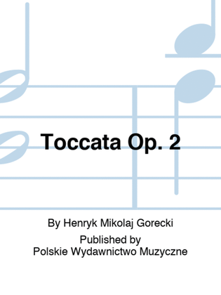 Book cover for Toccata Op. 2