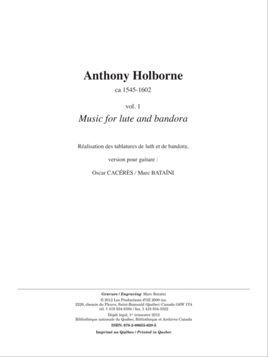 Music for lute and bandora, vol. 1 Lute scores gallery preview page 2
