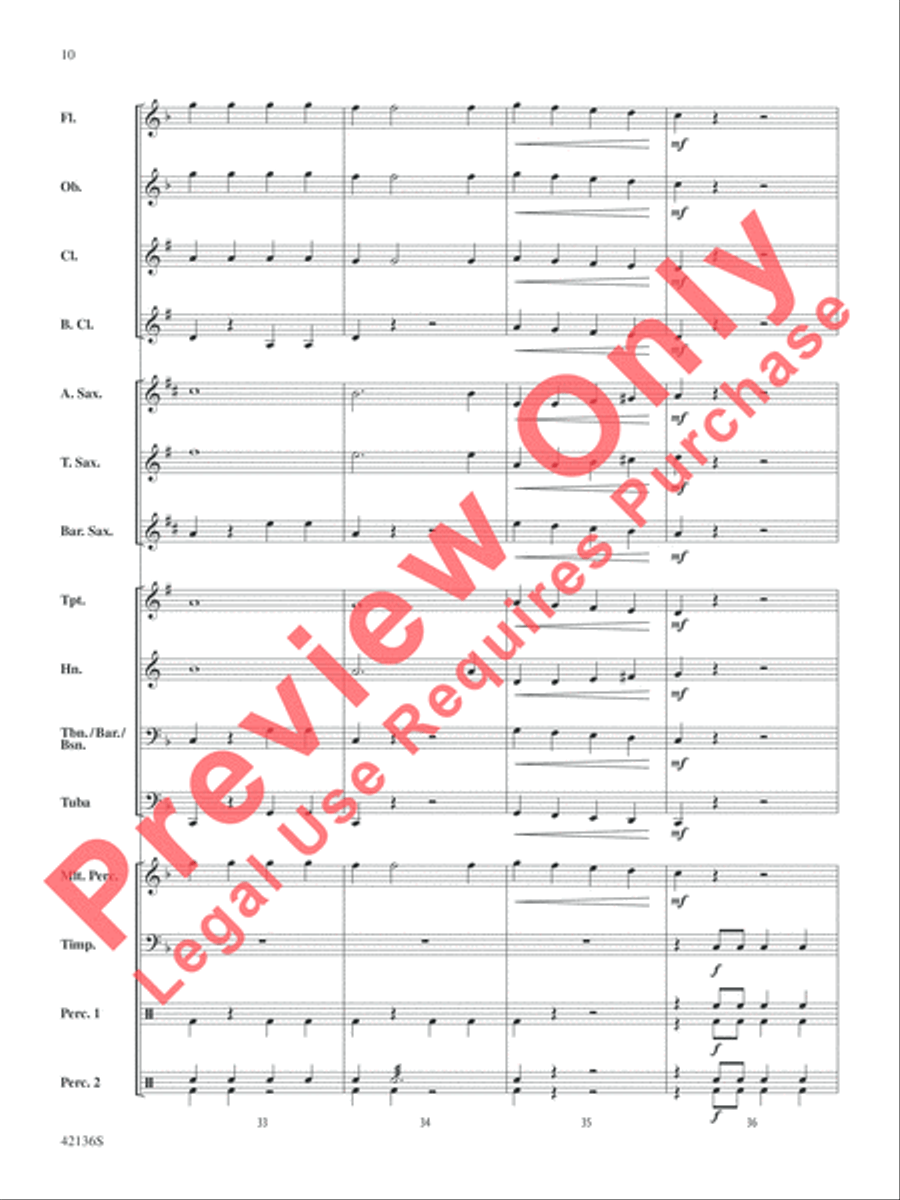 Samba de Soleil Concert Band scores gallery preview page 11