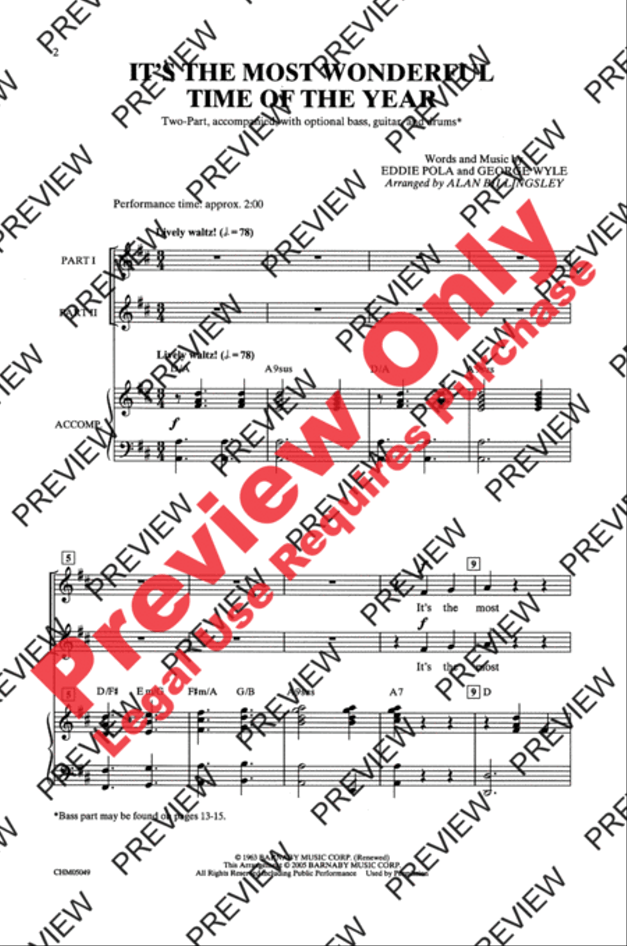 It's the Most Wonderful Time of the Year 2-Part scores gallery preview page 16