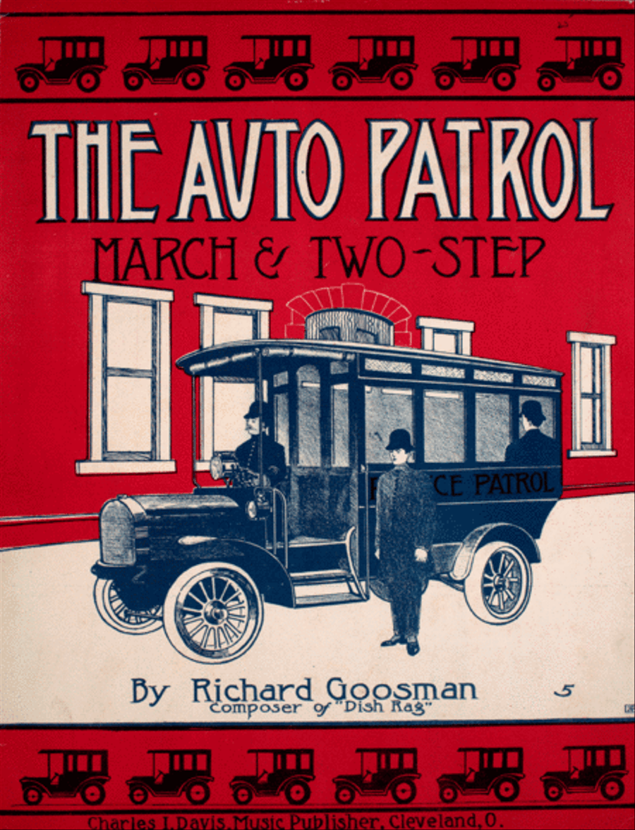 The Auto Patrol. March and Two-Step Piano Solo scores gallery preview page 1