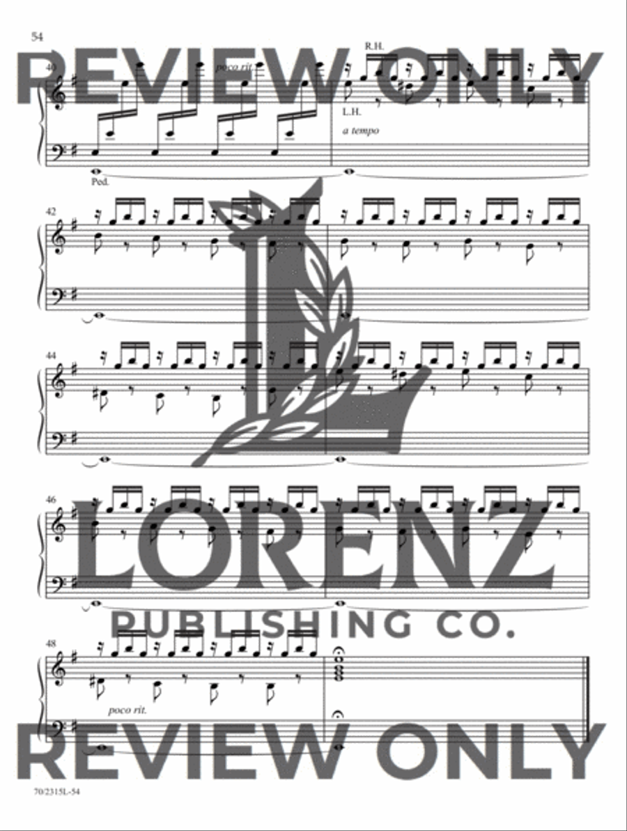 Pick Up and Play for Fall and Winter Organ Solo scores gallery preview page 14
