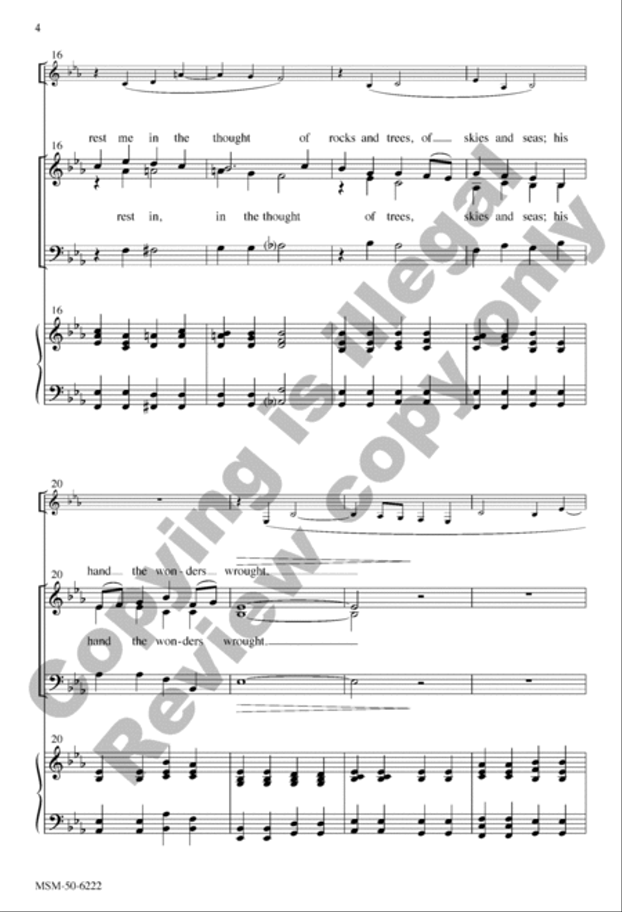 This Is My Father's World (Choral Score) 3-Part scores gallery preview page 4
