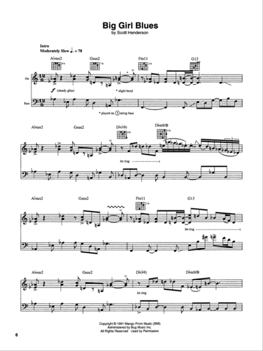 The Scott Henderson Guitar Book Electric Guitar scores gallery preview page 7