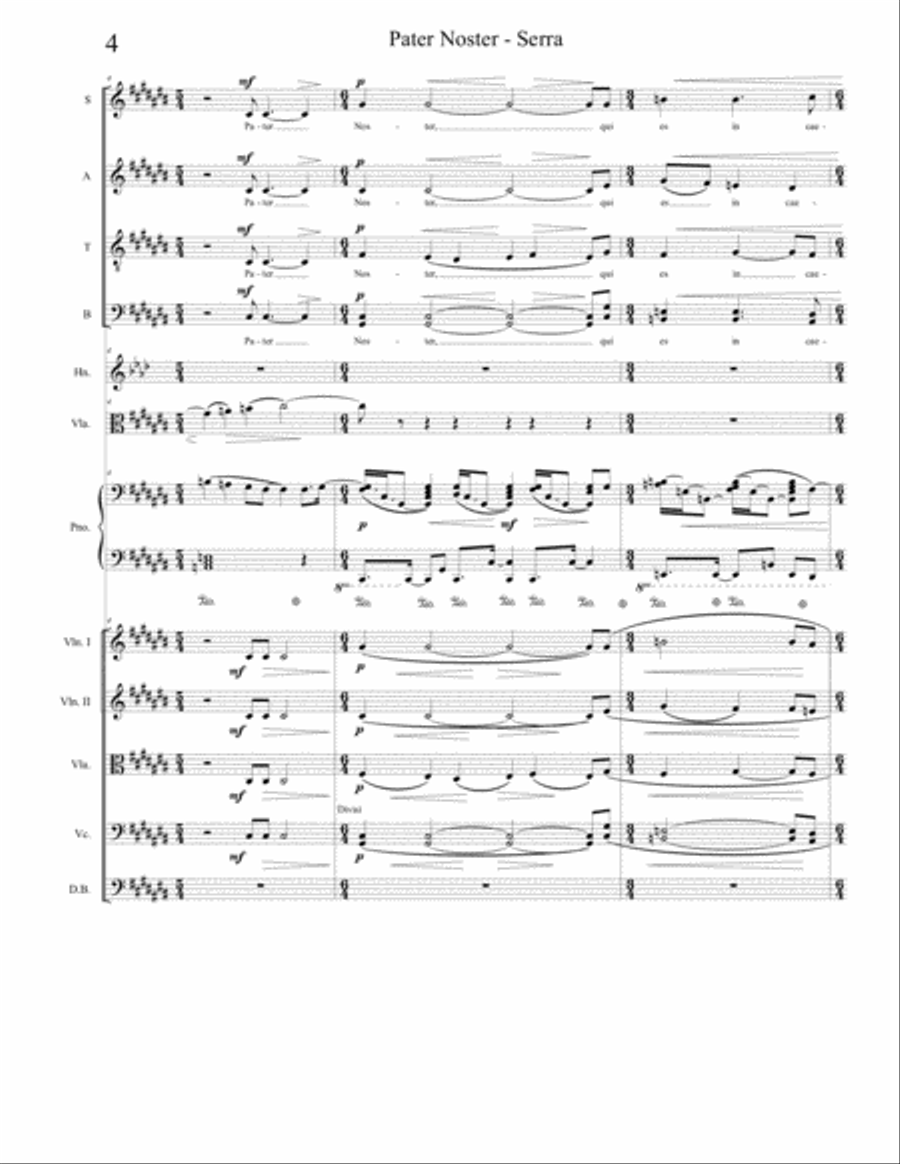 Pater Noster - from Requiem pro Hostiis Corruptelae 4-Part scores gallery preview page 4