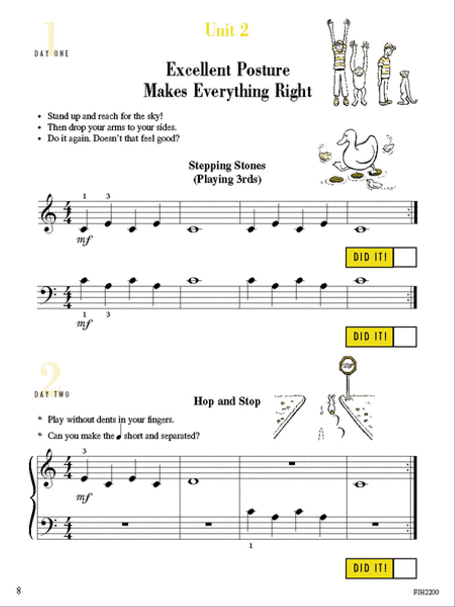 Energize Your Fingers, Preparatory Piano Method scores gallery preview page 3