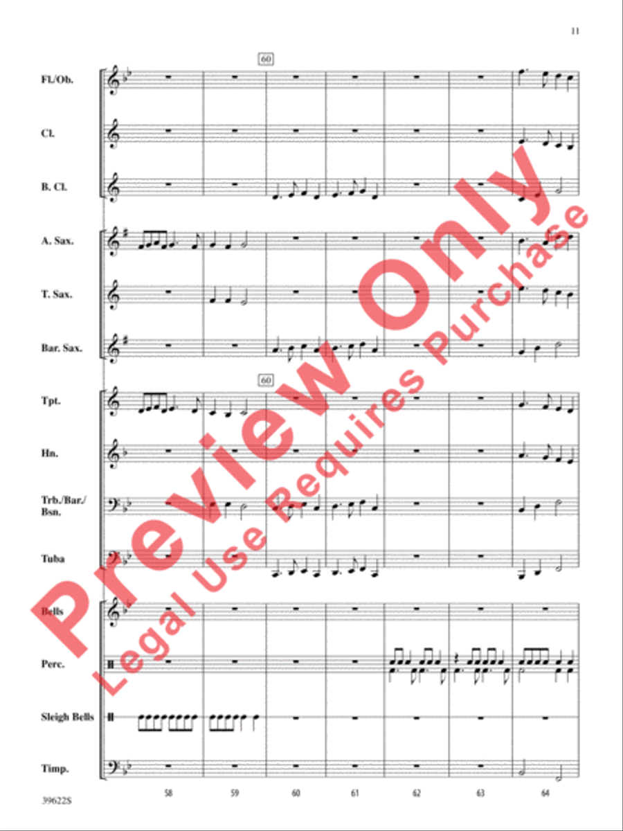 A Winter Trilogy Concert Band scores gallery preview page 12