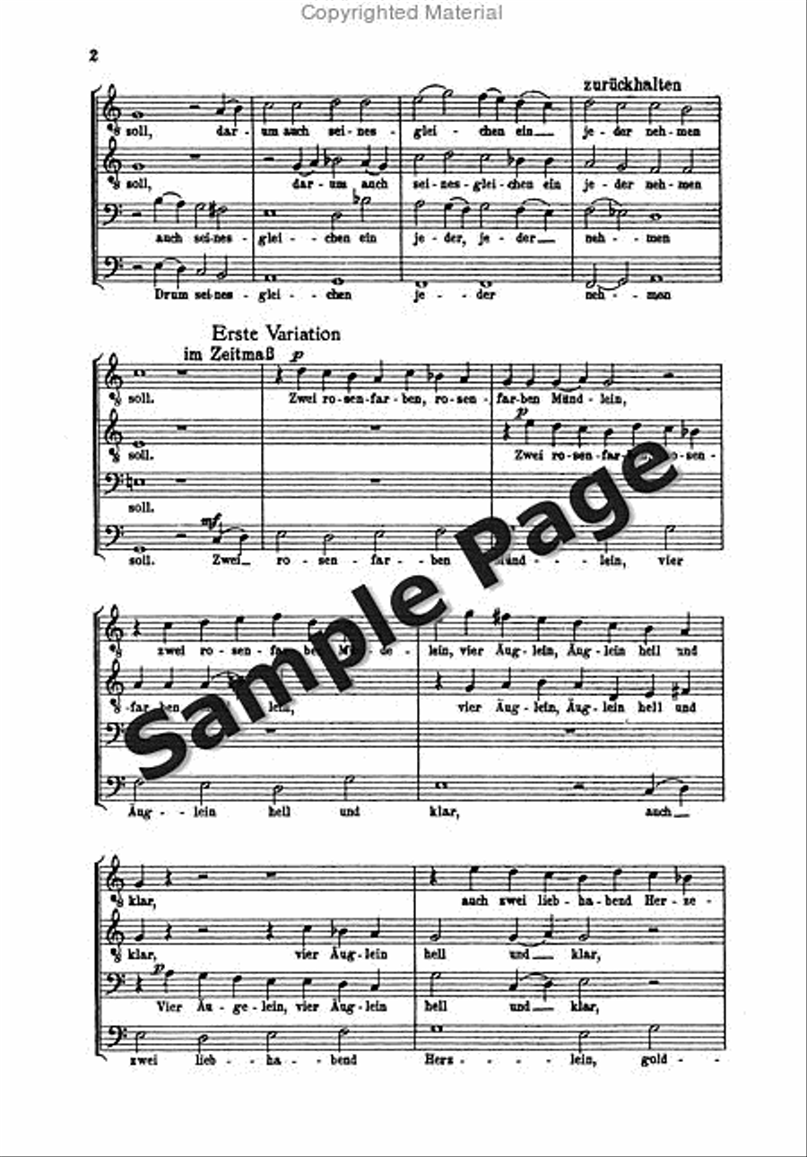 Hindemith Variationen Tanzlied TTBB scores gallery preview page 3