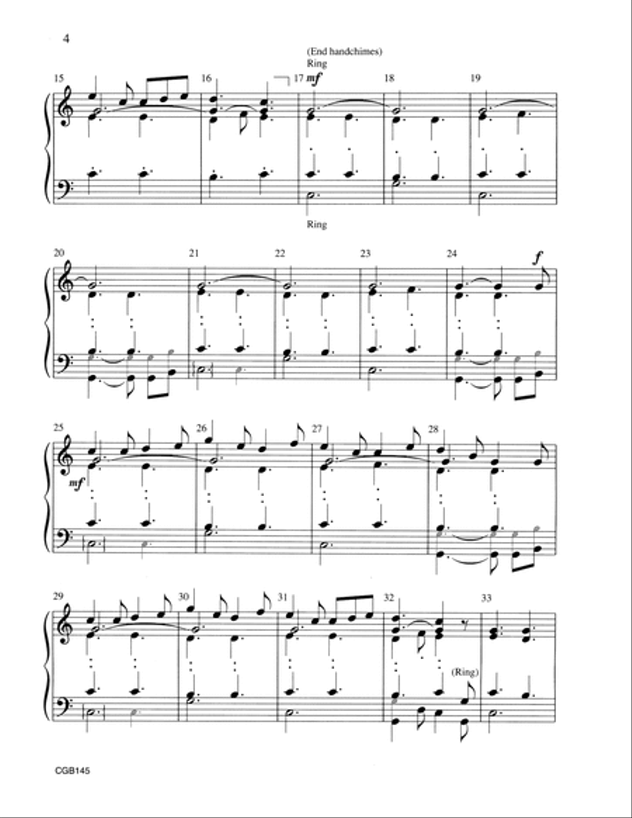 All the Bells on Earth Shall Ring Handbell Choir scores gallery preview page 4