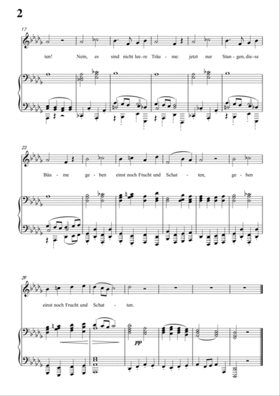 Schubert-Hoffnung in bD for Vocal and Piano Piano, Vocal scores gallery preview page 3