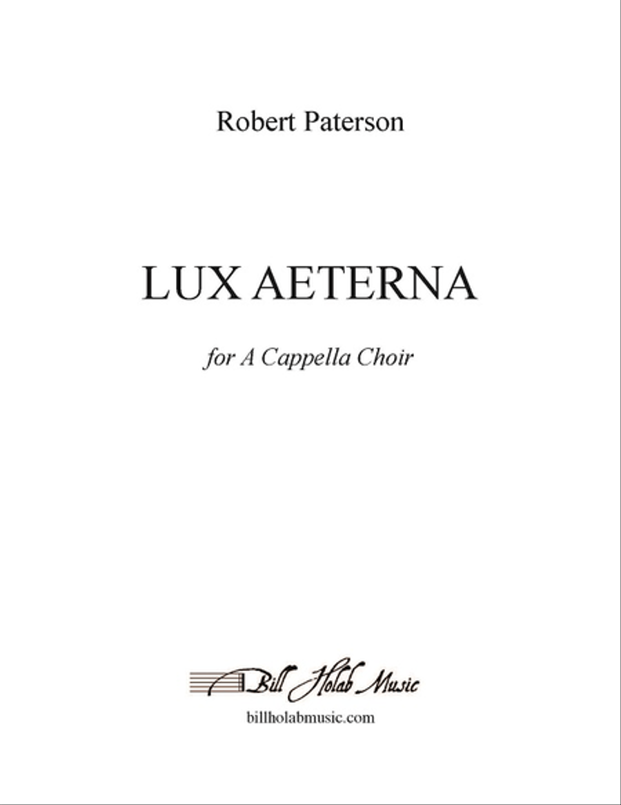 Lux Aeterna Lux Aeterna 4-Part scores gallery preview page 1