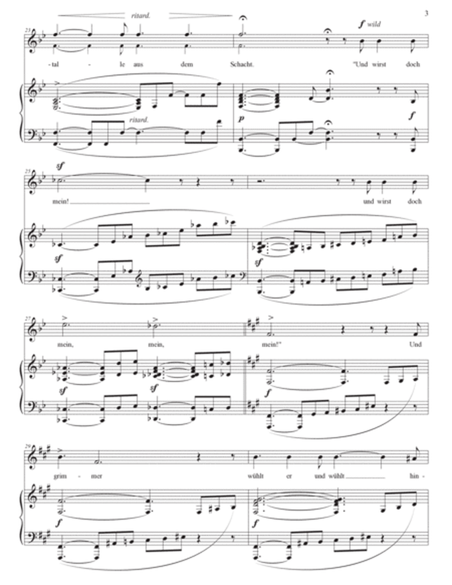 SCHUMANN: Der Schatzgräber, Op. 45 no. 1 (transposed to G minor)