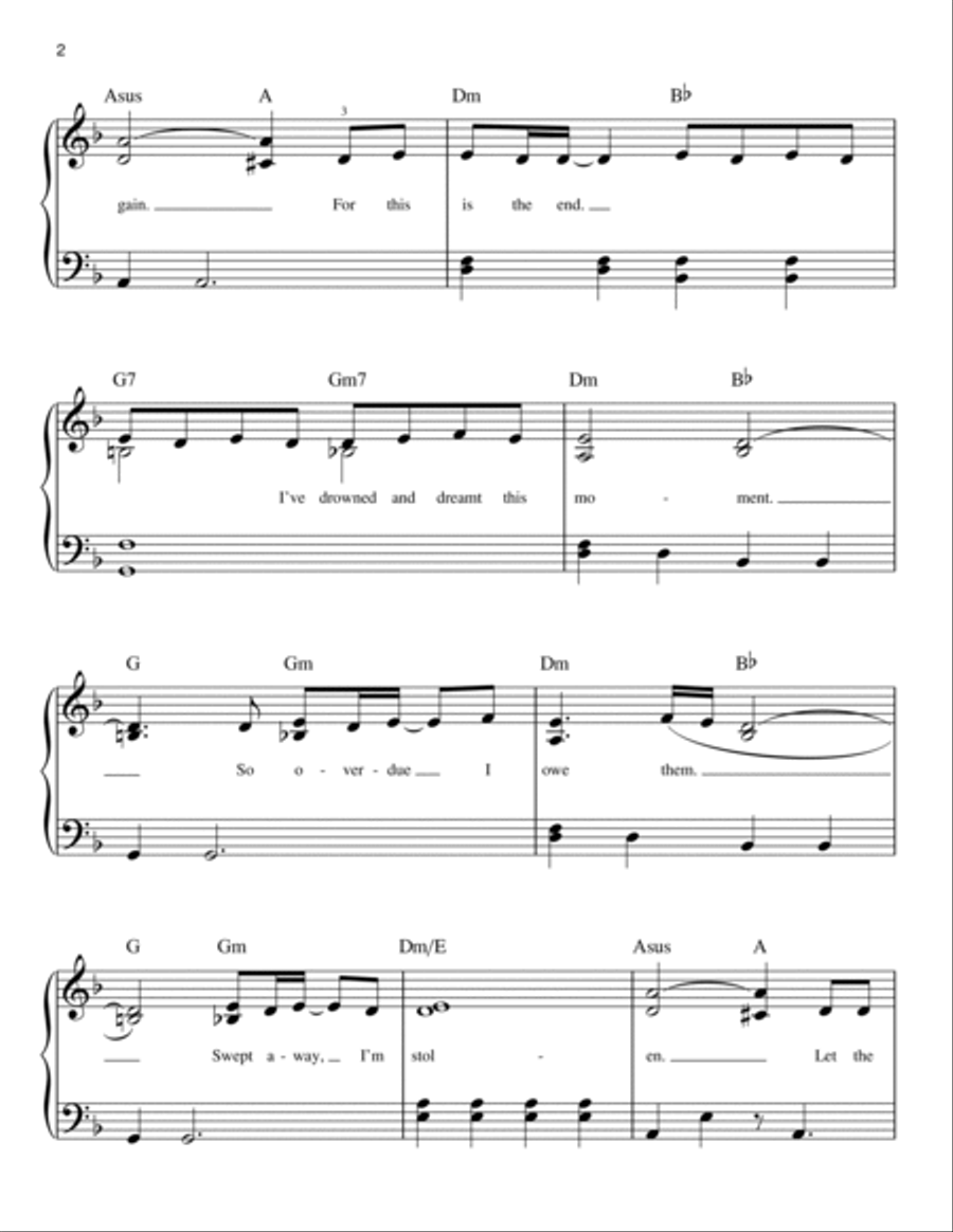 Skyfall Skyfall Easy Piano scores gallery preview page 2