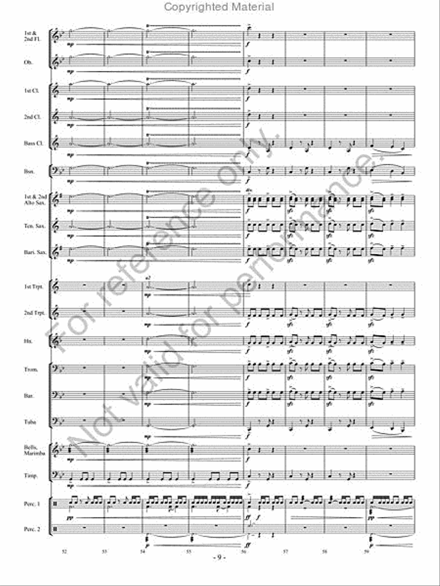 The Phantom Herd Concert Band scores gallery preview page 8
