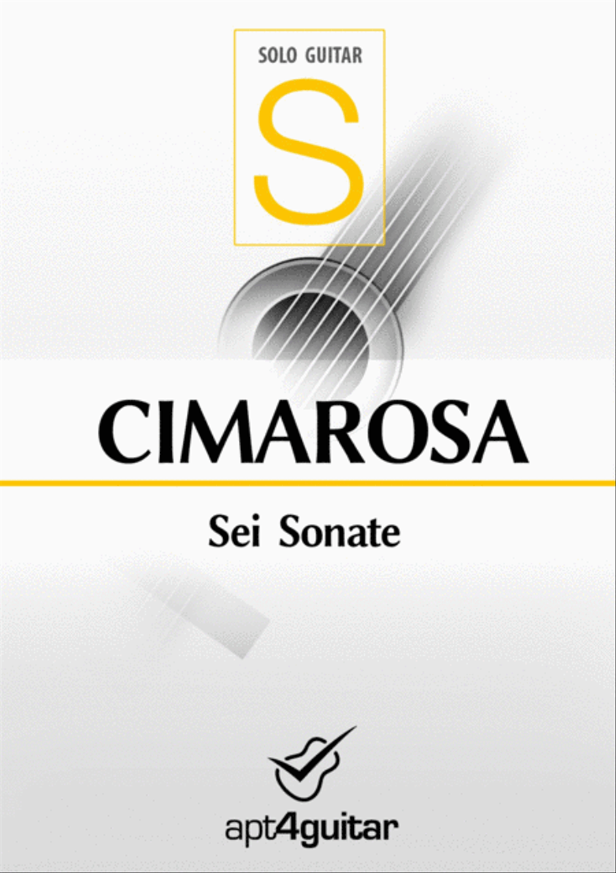 Sei Sonate Acoustic Guitar scores gallery preview page 1