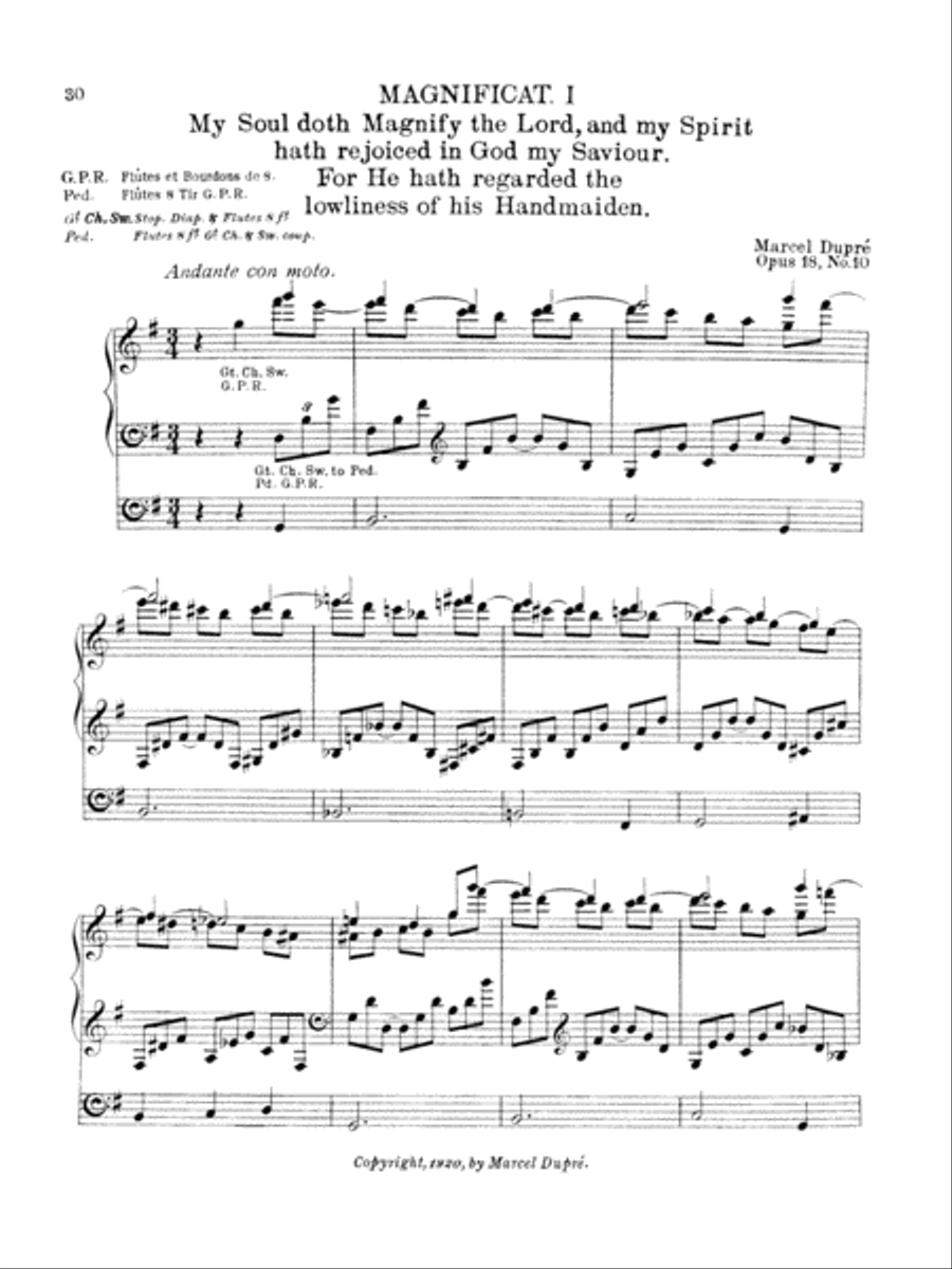Fifteen Pieces (Vepres du Commun), Opus 18 (Complete) Organ scores gallery preview page 4